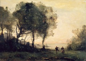 Erinnerung an Italien von Jean Baptiste Camille Corot